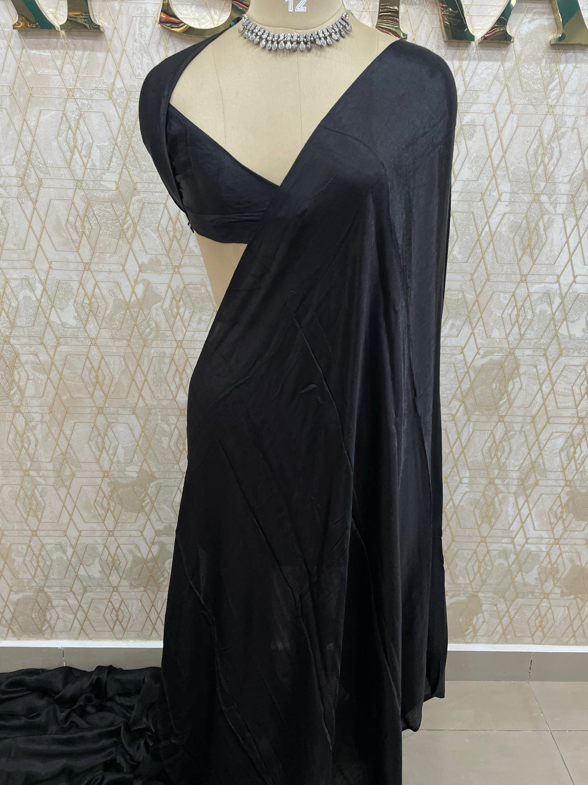 Black Semi Modal Saree 42