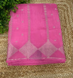 Pink Tussur Saree 36