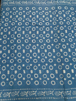 Sky Blue Pure Cotton Handblom Saree