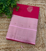 Red n Baby Pink Semi Silk Saree 42