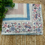 Beige n Blue Soft Tussur Petite Embroidery Saree 21