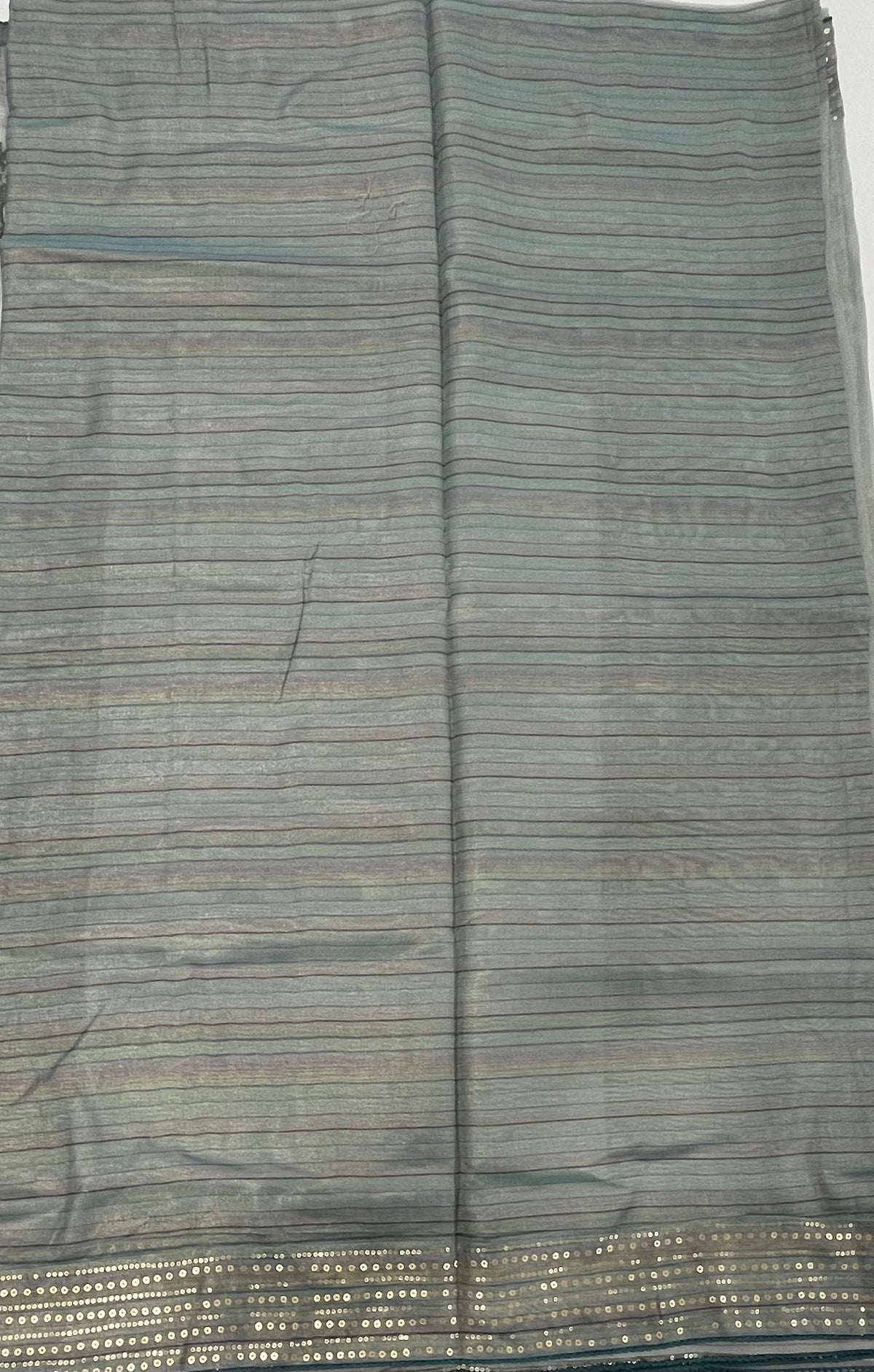 Powder Blue Soft Tissue Sequence Work Saree 17