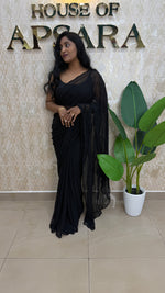 Black Katdana Work Designer Saree 90