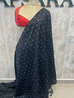 Black Semi Silk Saree 42