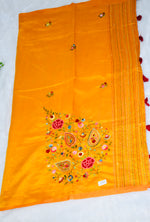 Mustard Yellow Matka Tussar