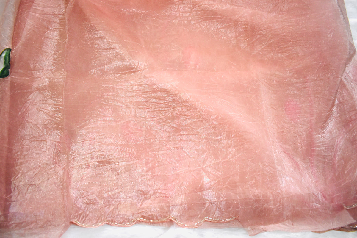 Pastel Pink Crush Tissue Hand Paint