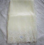 Creamish white Embrodiary Organza Saree
