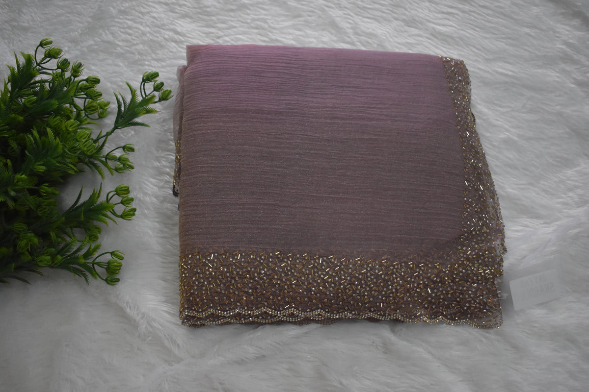 Pink Crush Designer Saree