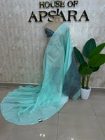 Sea Green Linen Cotton Saree 303