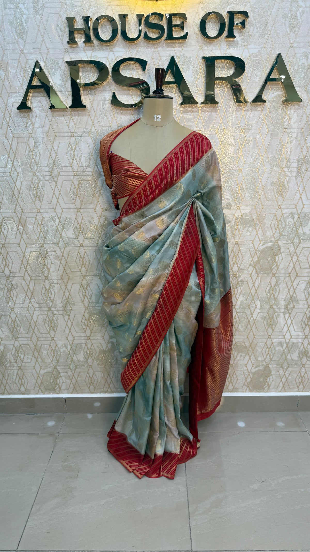 Blue Banarasi Soft Crepe Saree 82