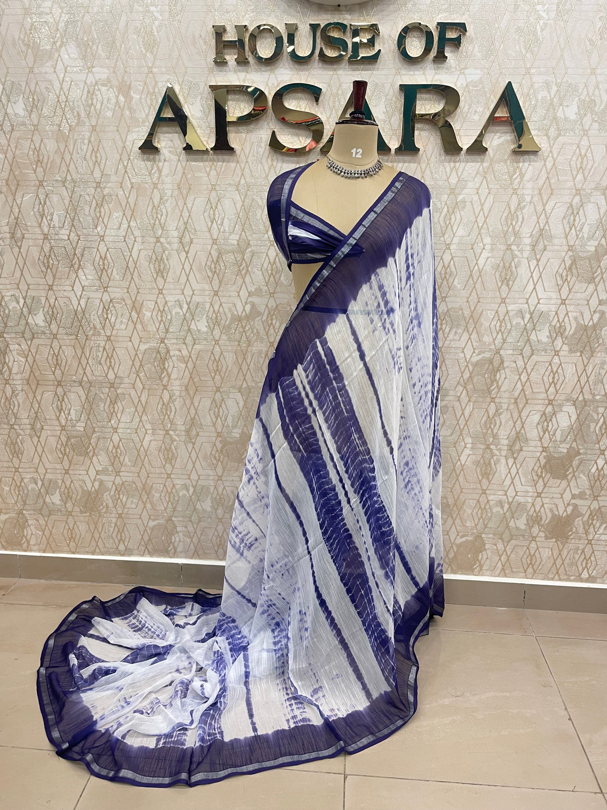 Blue Soft Cotton Handloom Saree 50