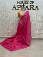 Pink Bamboo Silk Saree 48