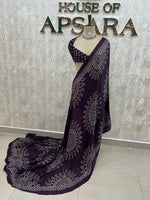 Dark Brown Bandhini Semi Modal Silk Saree 42