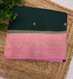 Bottle Green Semi Silk Saree 25
