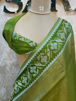 Green Banarasi Soft Tissue Saree 200
