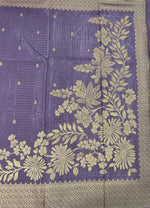 Lavender Banarasi Raw Silk Saree 32