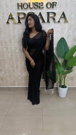 Black Katdana Work Designer Saree 90