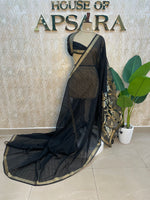 Black Jute Lenin Saree 72