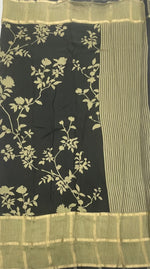 Black Assam Silk Saree 23