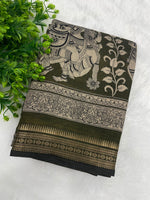 Mehendi Green Pure Mangalgiri Cotton Silk Saree 13