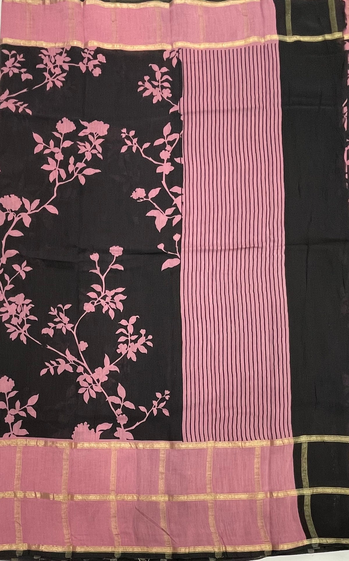 Baby Pink Assam Silk Saree 23