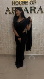 Black Katdana Work Designer Saree 90