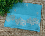 Sky Blue Banarasi Raw Silk Saree 32
