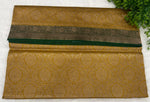Mustard Yellow Pure Tussur Handblom Saree 12