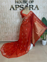 Orange Kota Doriya saree 311