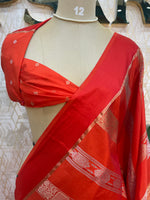 Orange Soft Silk Banarasi Saree 108