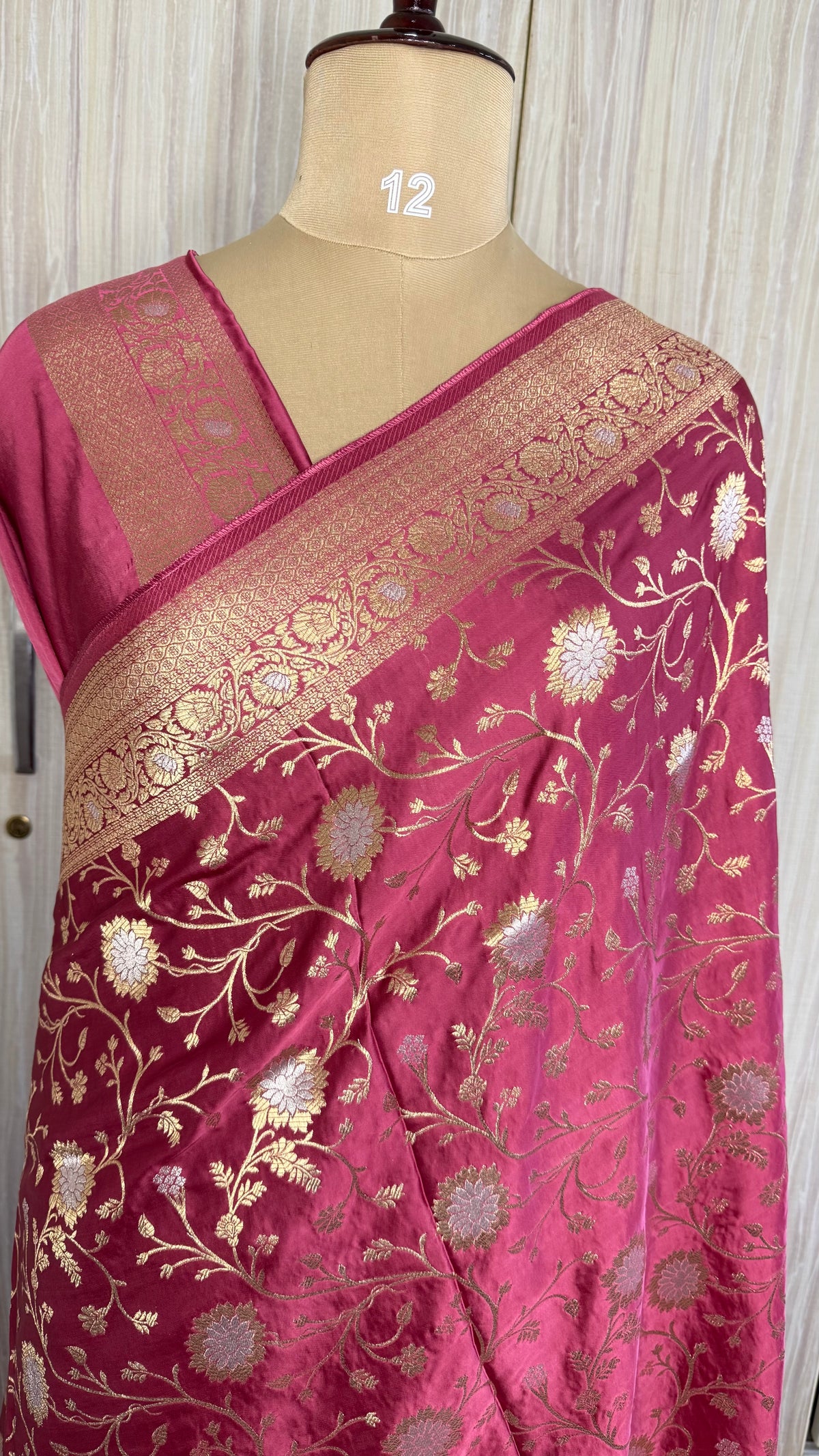 Pink Mashru Satin Silk Saree