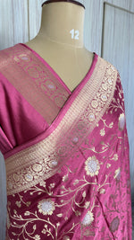 Pink Mashru Satin Silk Saree