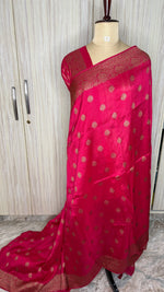 Pink Tussar silk