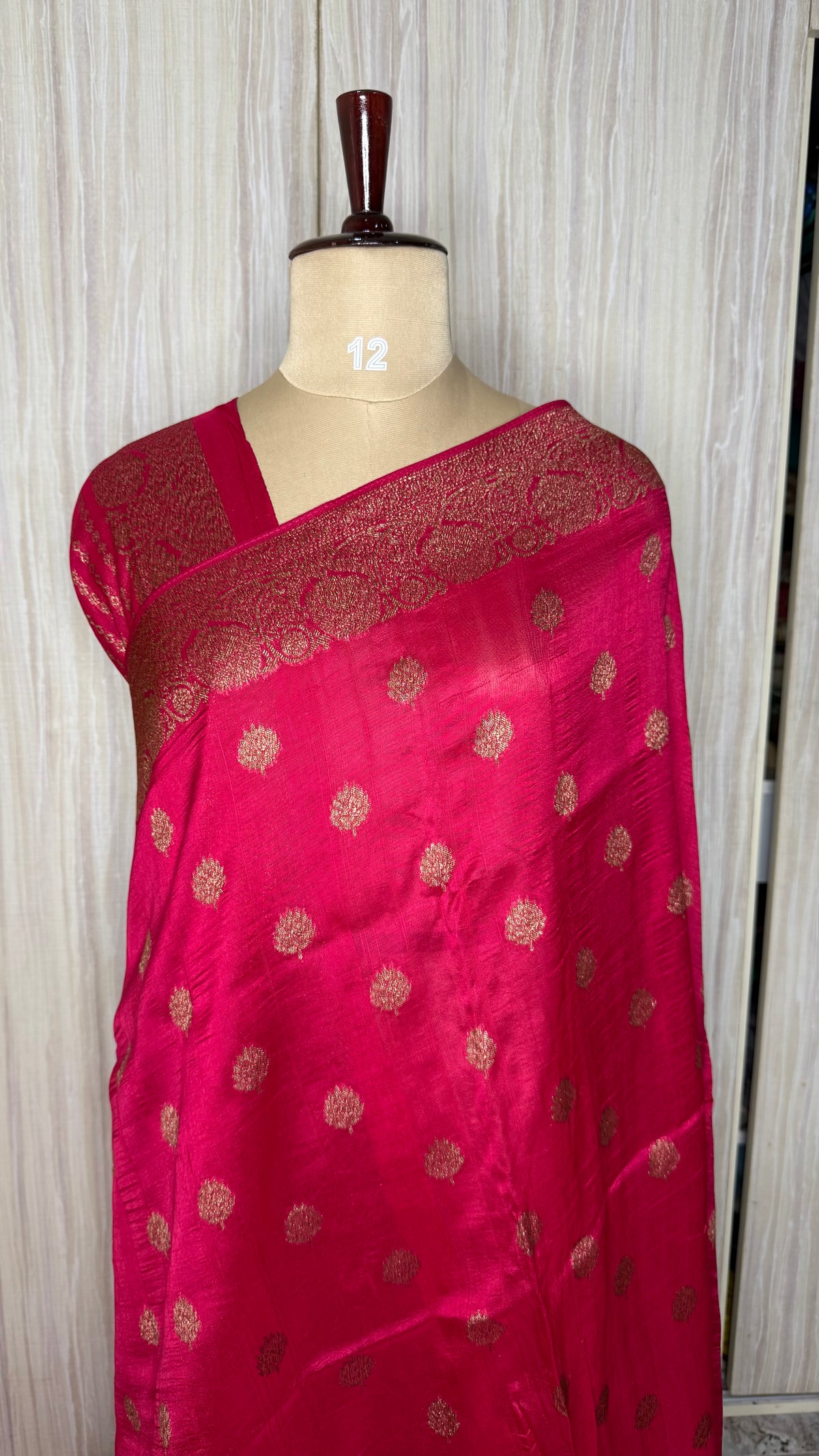 Pink Tussar silk