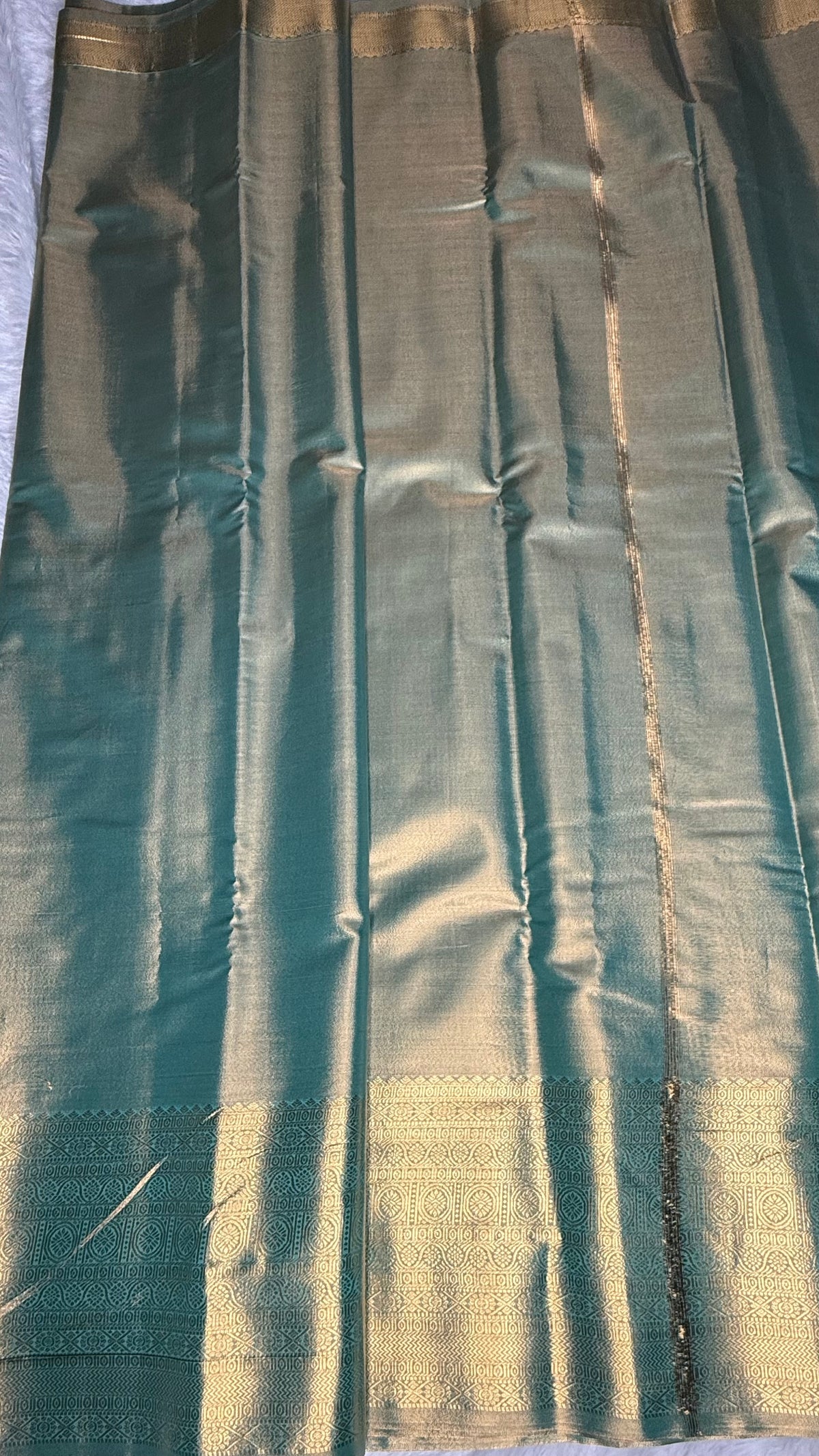 Pista Green Tissue Saree