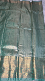 Pastel Blue Tissue Semi Silk Gold Zari Saree