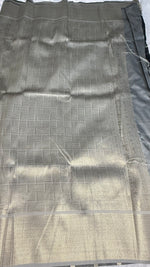 Black n Ash Grey Semi Soft Silk