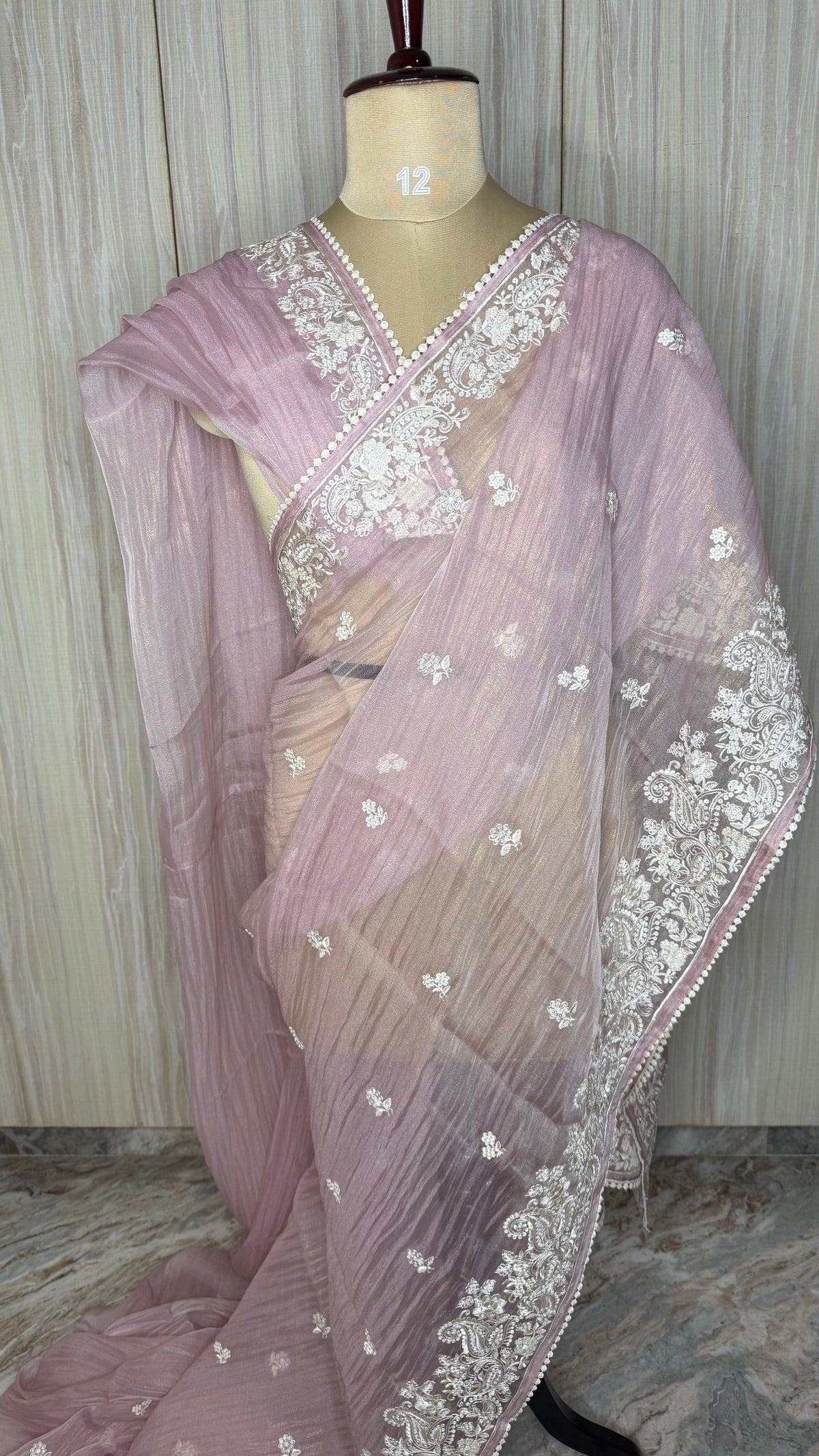 Pastel Pink Tissue Shimmer with Sequin