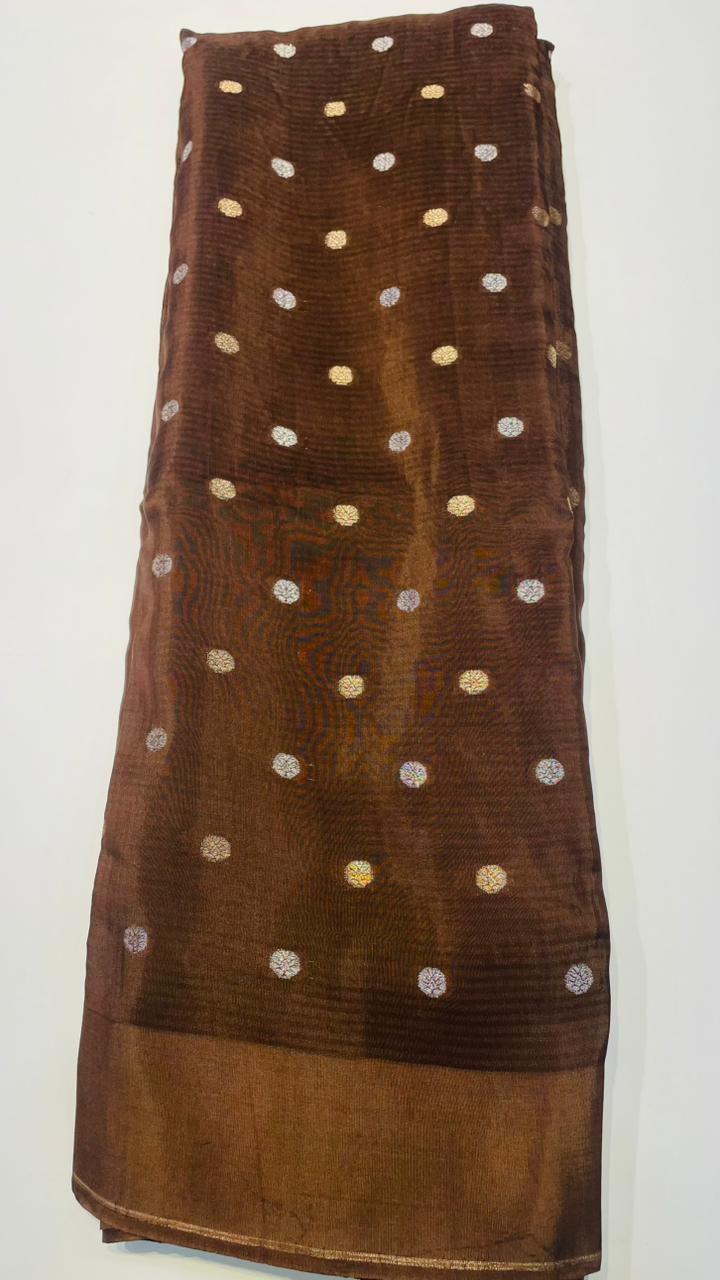 Brown Butta With Satin Border