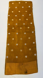 Mustard Yellow Butta With Satin Border