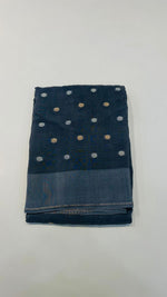 Bluish Grey Butta with Satin Border