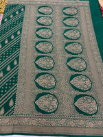 GreenPure Banarasi Crepe Self Saree 03