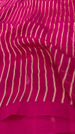 Rani Pink Pure Kora Designer saree 02
